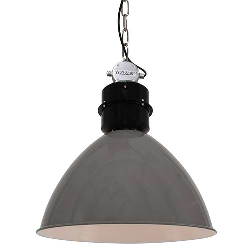 industriële hanglamp 1-lichts Metaal  ANNE LIGHTING - 7696GR - Industrie lamp - Industriële hanglamp - Anne Lighting - Frisk - Industrieel - Trendy - Grijs Grijs- Metaal