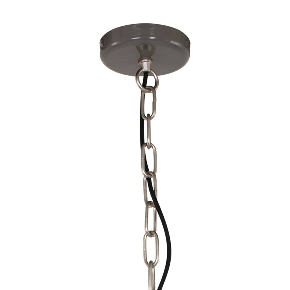 industriële hanglamp 1-lichts Metaal  ANNE LIGHTING - 7696GR - Industrie lamp - Industriële hanglamp - Anne Lighting - Frisk - Industrieel - Trendy - Grijs Grijs- Metaal