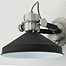 Industriële wandlamp - leeslamp - bedlamp - 1-lichts Aluminium  ANNE LIGHTING - 7699ZW - Wandlamp - Anne Lighting - Zappa - Industrieel - Trendy - Zwart - Mat zwart- Metaal