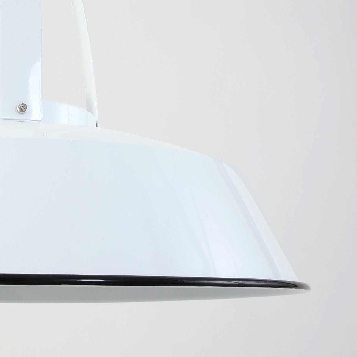 industriële hanglamp 1-lichts metaal 43cm MEXLITE, 7704W, industriële hanglamp, Industrielamp, Mexlite, Luna, Industrieel, Trendy Wit Wit- Metaal - Afbeelding 8