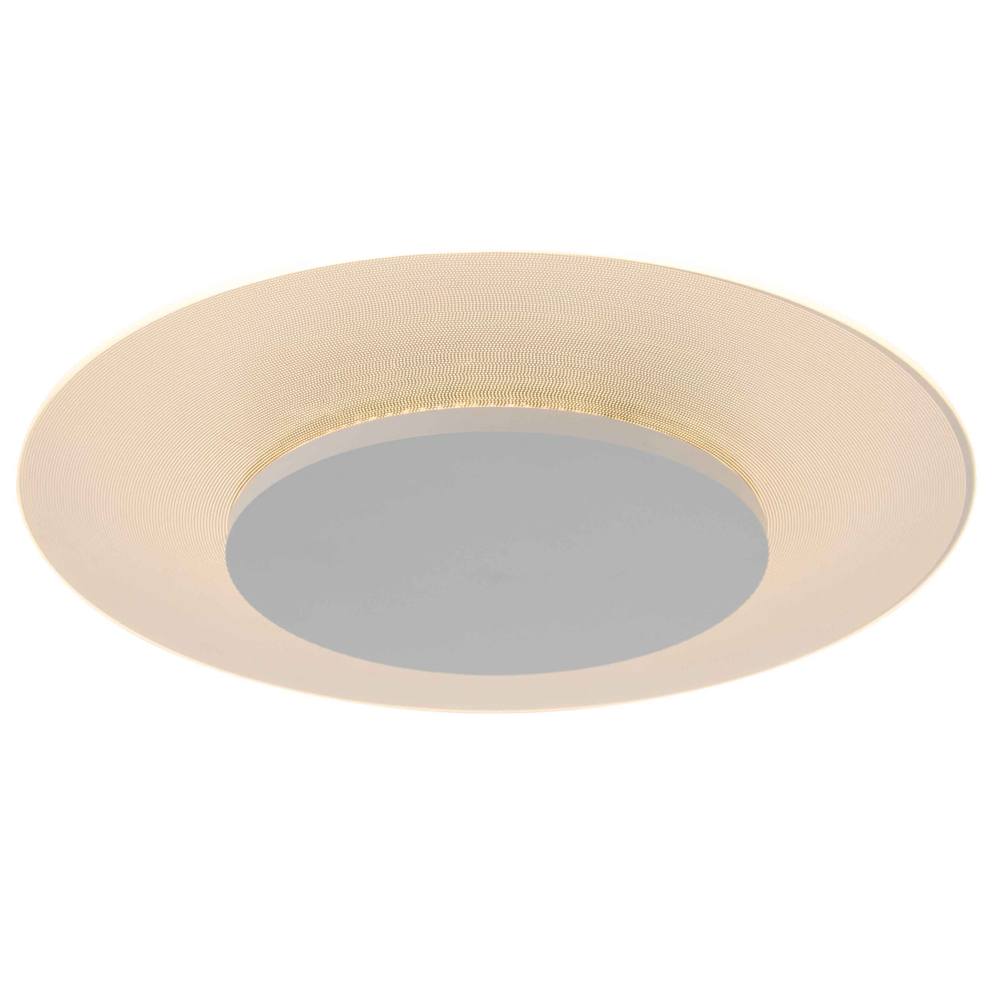 Plafondlamp- plafonnier- 36cm STEINHAUER - 7798W - Plafondlamp- Steinhauer- Lido- Modern- Wit  - Glas
