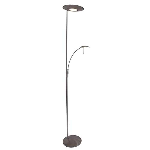 Vloerlamp 2-lichts LED STEINHAUER - 7860ST - Vloerlamp- Steinhauer- Zenith LED- Modern- Staal  - Metaal