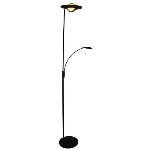 Vloerlamp 2-lichts LED STEINHAUER - 7860ZW - Vloerlamp- Steinhauer- Zenith LED- Design- Zwart  - Metaal