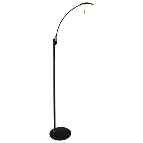 Vloerlamp 1-lichts LED STEINHAUER - 7862ZW - Vloerlamp- Steinhauer- Zenith LED- Modern Klassiek- Zwart  Zwart- Metaal