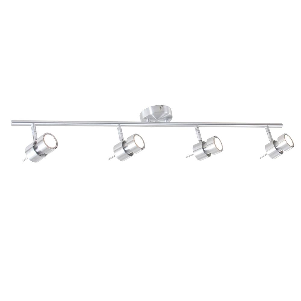 Moderne design opbouw spot 4-lichts - plafondlamp - staal. Spot LED -6618st- STEINHAUER - 7904ST - Plafondlamp - Spots - Steinhauer - Natasja LED - Modern - Staal - Metaal