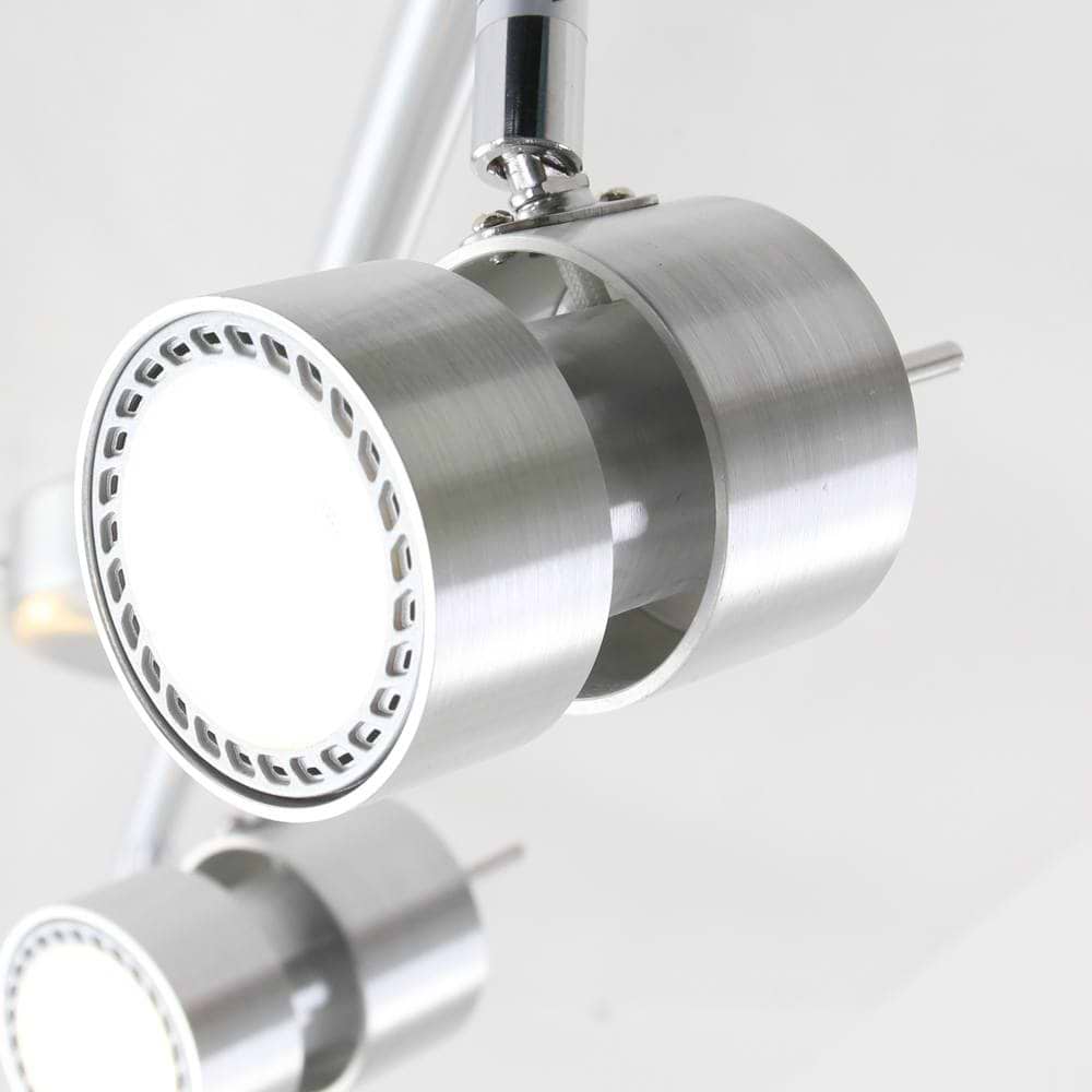 Moderne design opbouw spot 4-lichts - plafondlamp - staal. Spot LED -6618st- STEINHAUER - 7904ST - Plafondlamp - Spots - Steinhauer - Natasja LED - Modern - Staal - Metaal