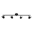 Plafondlamp 4-lichts spot LED - zwart - Natasja LED - Steinhauer