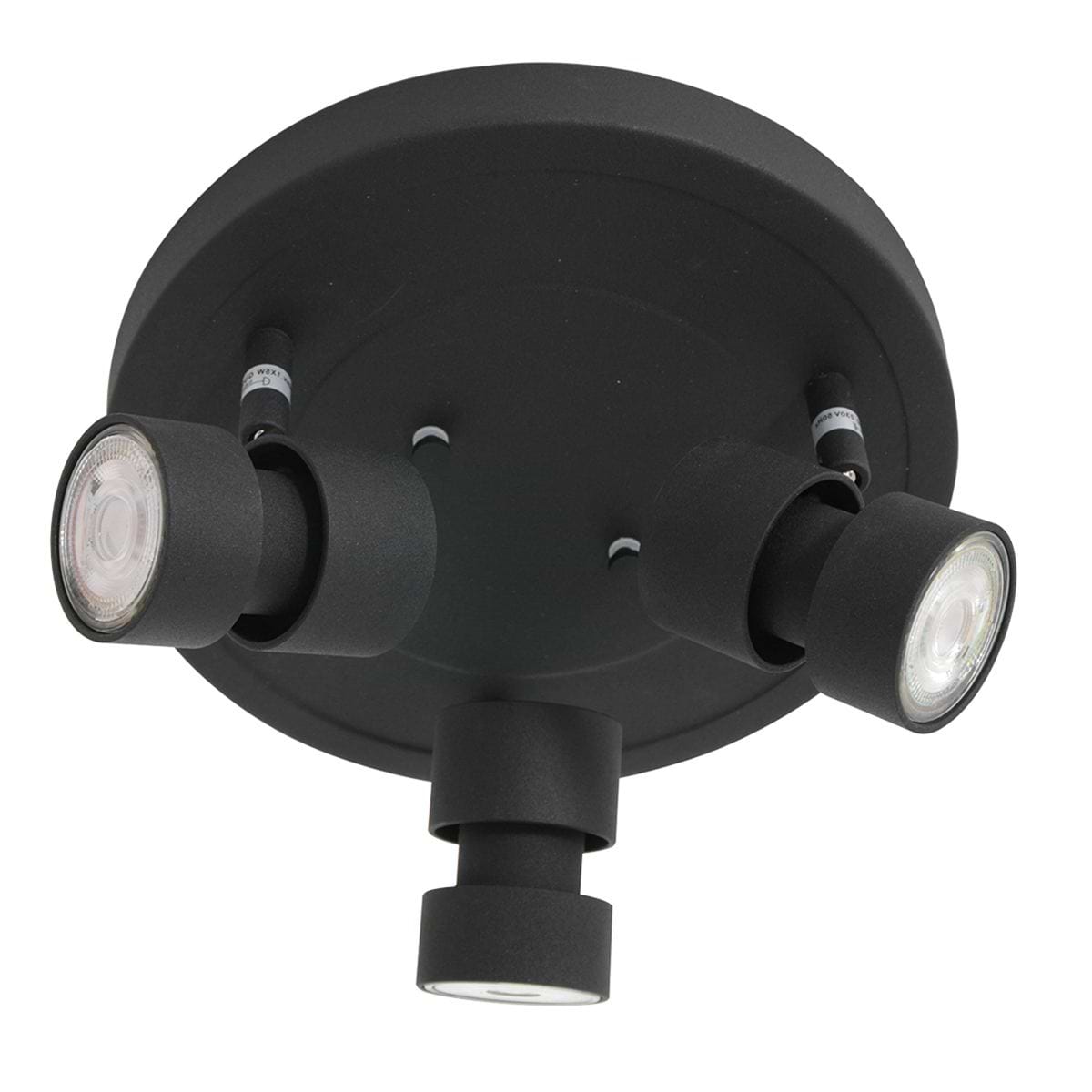 Plafondlamp 3-lichts spot LED - zwart - Natasja LED - Steinhauer