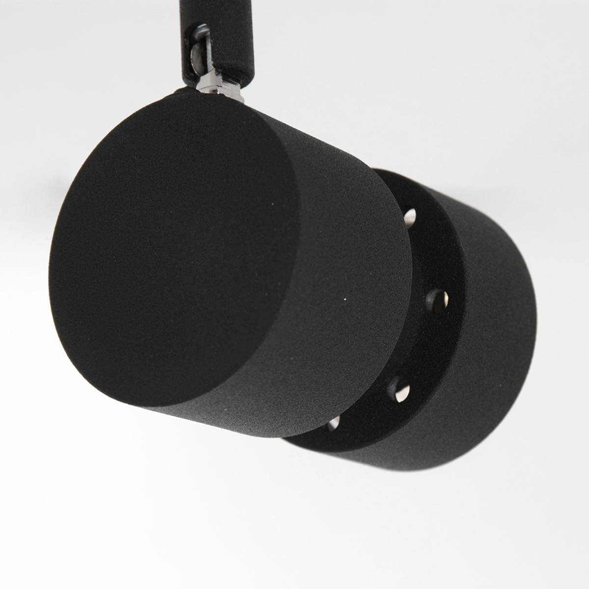 Plafondlamp 6-lichts spot aluminium LED - zwart - Natasja LED - Steinhauer