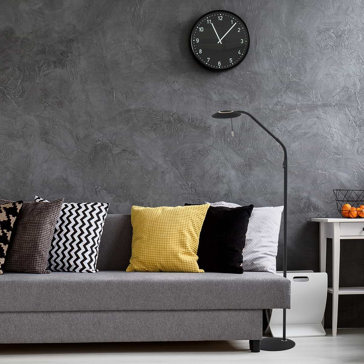 Vloerl 1-lichts LED STEINHAUER - 7910ZW - Vloerlamp- Steinhauer- Zenith LED- Design- Zwart  - Metaal