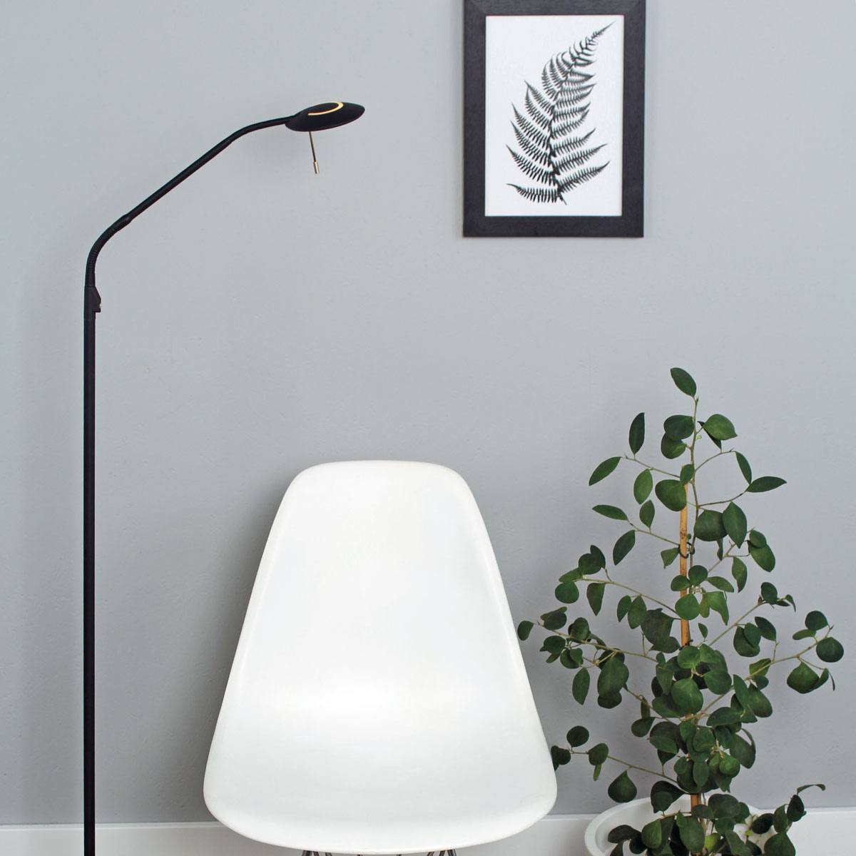 Vloerl 1-lichts LED STEINHAUER - 7910ZW - Vloerlamp- Steinhauer- Zenith LED- Design- Zwart  - Metaal