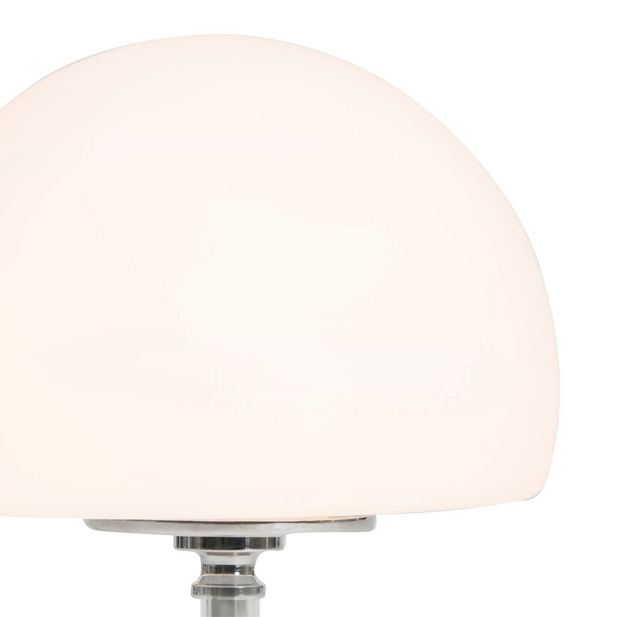 Tafellamp Mushroom Glas LED -7576ch- STEINHAUER - 7933CH - Tafellamp- Steinhauer- Ancilla- Modern- Wit Transparant - Metaal Glas