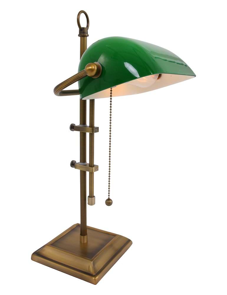 Bureaulamp, leeslamp, tafellamp 1-lichts glas STEINHAUER, 7961BR, Tafellamp- Bureaulamp- Steinhauer- Ancilla- Klassiek- Brons Groen, Metaal Glas - Afbeelding 10