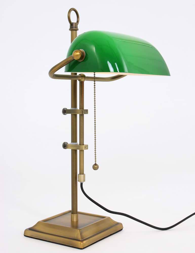 Bureaulamp, leeslamp, tafellamp 1-lichts glas STEINHAUER, 7961BR, Tafellamp- Bureaulamp- Steinhauer- Ancilla- Klassiek- Brons Groen, Metaal Glas - Afbeelding 12
