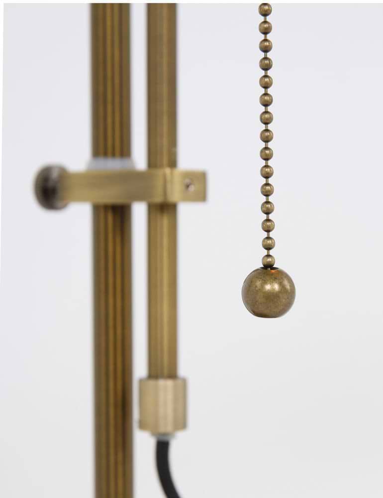 Bureaulamp - leeslamp - tafellamp 1-lichts glas STEINHAUER - 7961BR - Tafellamp- Bureaulamp- Steinhauer- Ancilla- Klassiek- Brons Groen - Metaal Glas