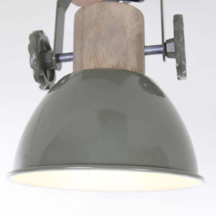 Spot 1-lichts - opbouw - landelijk - industrieel - voor plafond en wand - Spot 1-lichts E27 MEXLITE STEINHAUER - 7968G - Wandlamp - Plafondlamp - Spots - Mexlite - Gearwood spot - Trendy - Groen