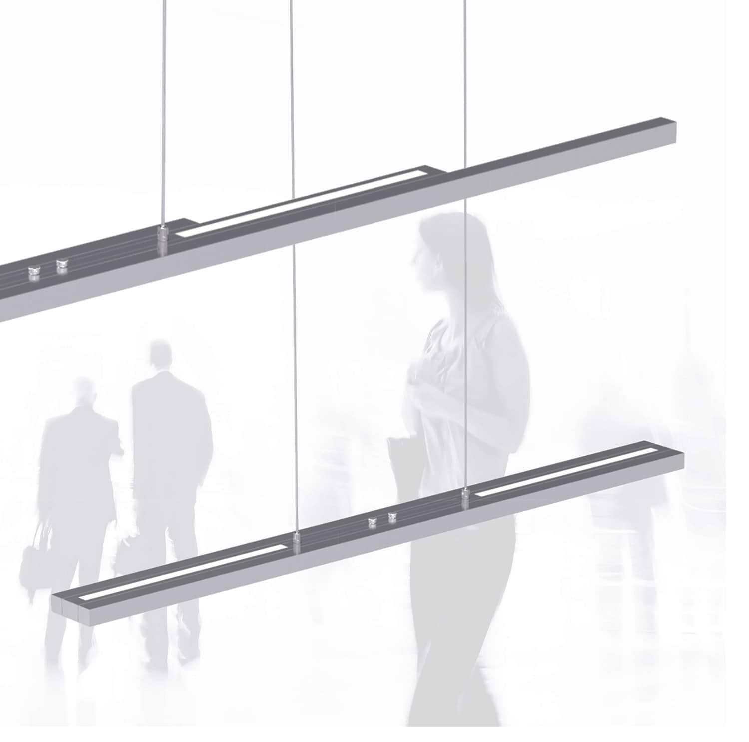 Hanglamp Motion LED STEINHAUER - 7970ST - Hanglamp- Steinhauer- Zelena Motion- Modern- Staal  staal geborsteld-