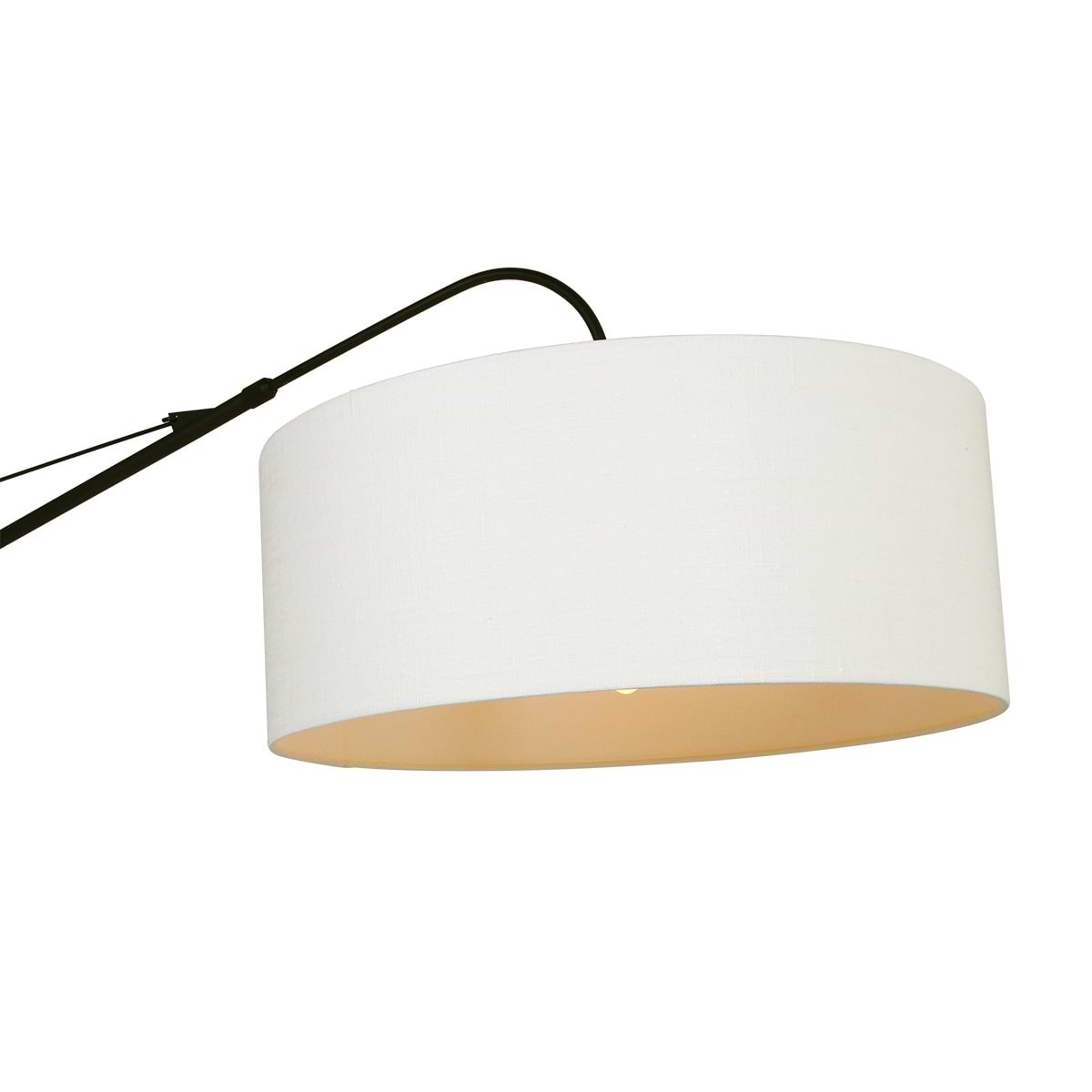 Vloerlamp Gramineus 9719 staal, kap linnen wit STEINHAUER - Afbeelding 9