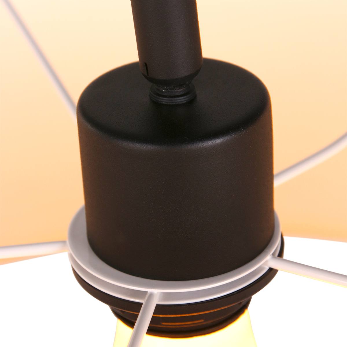 Vloerlamp Gramineus 9719 staal, kap linnen wit STEINHAUER - Afbeelding 11