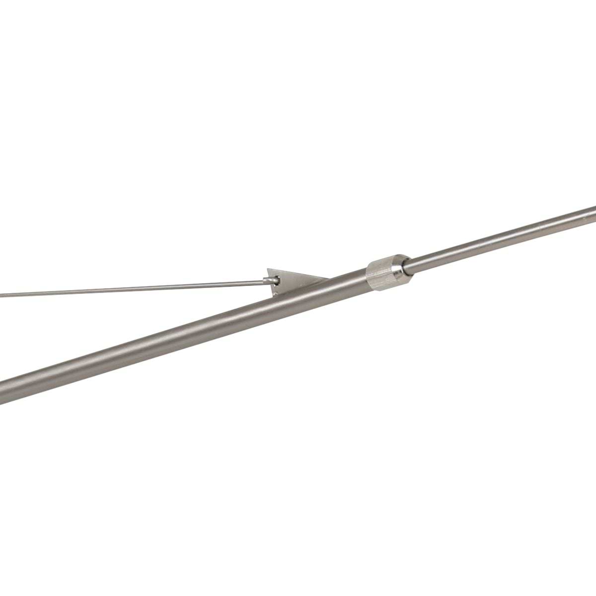 Vloerlamp 1-lichts boog (armatuur) 7268+Kap 45*40*28 rond Be27 linnen wit - STEINHAUER
