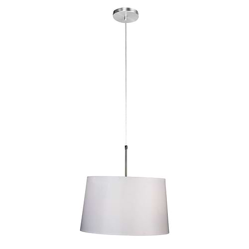 Vloerlamp 1-lichts boog (armatuur) 7268+Kap 50*50*20 rond Be27 wit chintz - STEINHAUER