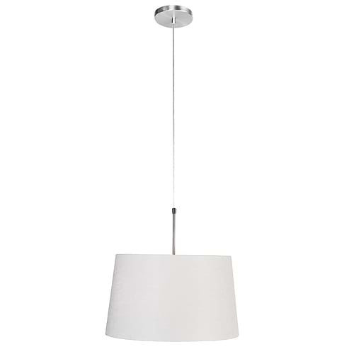 Vloerlamp 1-lichts boog (armatuur) 7268+Kap 50*50*20 rond Be27 zilver sizoflor - Sparkled light - Steinhauer