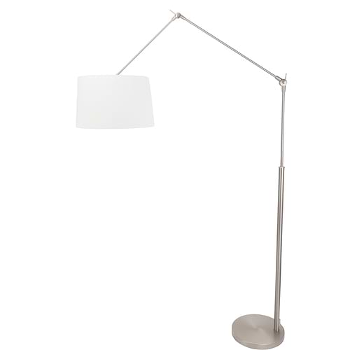 Hanglamp 1-lichts (armatuur) 3602+Kap 50*50*20 rond Be27 wit linnen - STEINHAUER