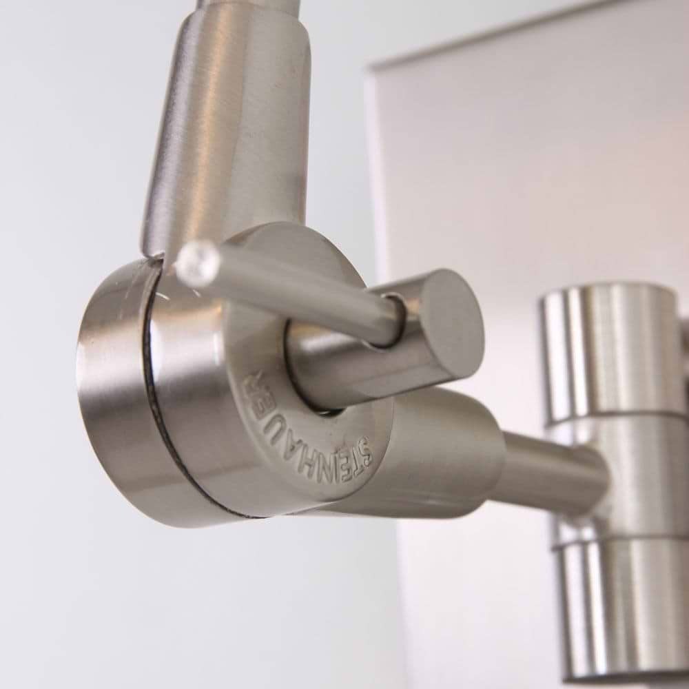 Vloerlamp 1-lichts boog (armatuur) 7268+Kap 50*50*20 rond Be27 wit linnen - STEINHAUER