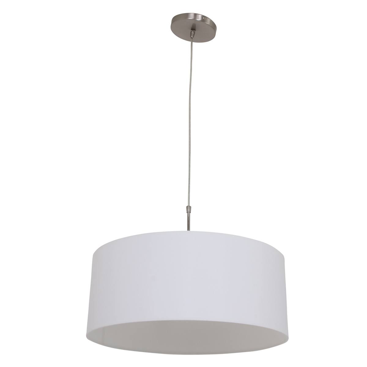 Hanglamp Stresa 9886ST Staal - Witte Kap STEINHAUER