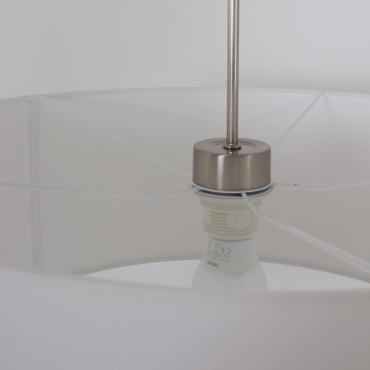 Hanglamp Stresa 9886ST Staal - Witte Kap STEINHAUER
