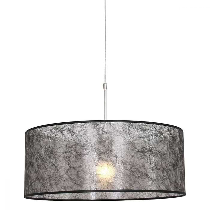 Hanglamp 1-lichts (armatuur) 3602+Kap 50*50*20 rond Be27 zwart sizoflor - STEINHAUER