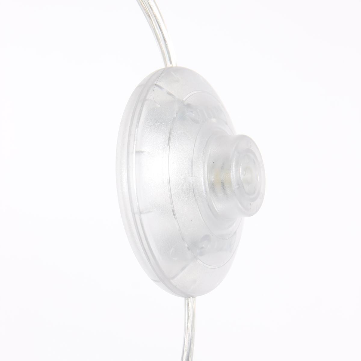 Vloerlamp 1-lichts boog (armatuur) 7268+Kap 50*50*20 rond Be27 grijs linnen, STEINHAUER - Afbeelding 8