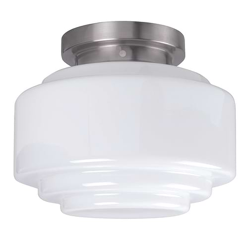 Plafondlamp - plafonnier -  Plafond armatuur inclusief glas  Cambridge  25 cm -  Opaal - Serie Cambridge - Lampen Plafondlamp - plafonnier -  Plafond armatuur inclusief glas High Light - G185100