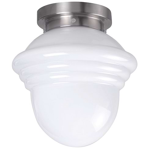 Plafondlamp - plafonnier -  Plafond armatuur inclusief glas  Leeds 30 cm -  Opaal - Serie Leeds - Lampen Plafondlamp - plafonnier -  Plafond armatuur inclusief glas High Light - G185700