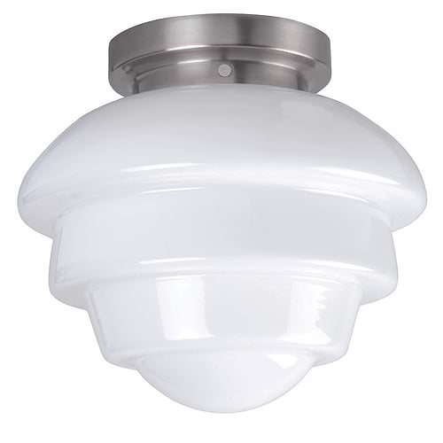 Plafondlamp - plafonnier -  Plafond armatuur inclusief glas  Oxford 30 cm -  Opaal - Serie Oxford - Lampen Plafondlamp - plafonnier -  Plafond armatuur inclusief glas High Light - G185800