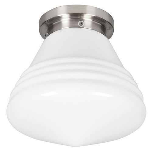 Plafondlamp - plafonnier -  Plafond armatuur inclusief glas  Dublin 25 cm -  Opaal - Serie Dublin - Lampen Plafondlamp - plafonnier -  Plafond armatuur inclusief glas High Light - G186400