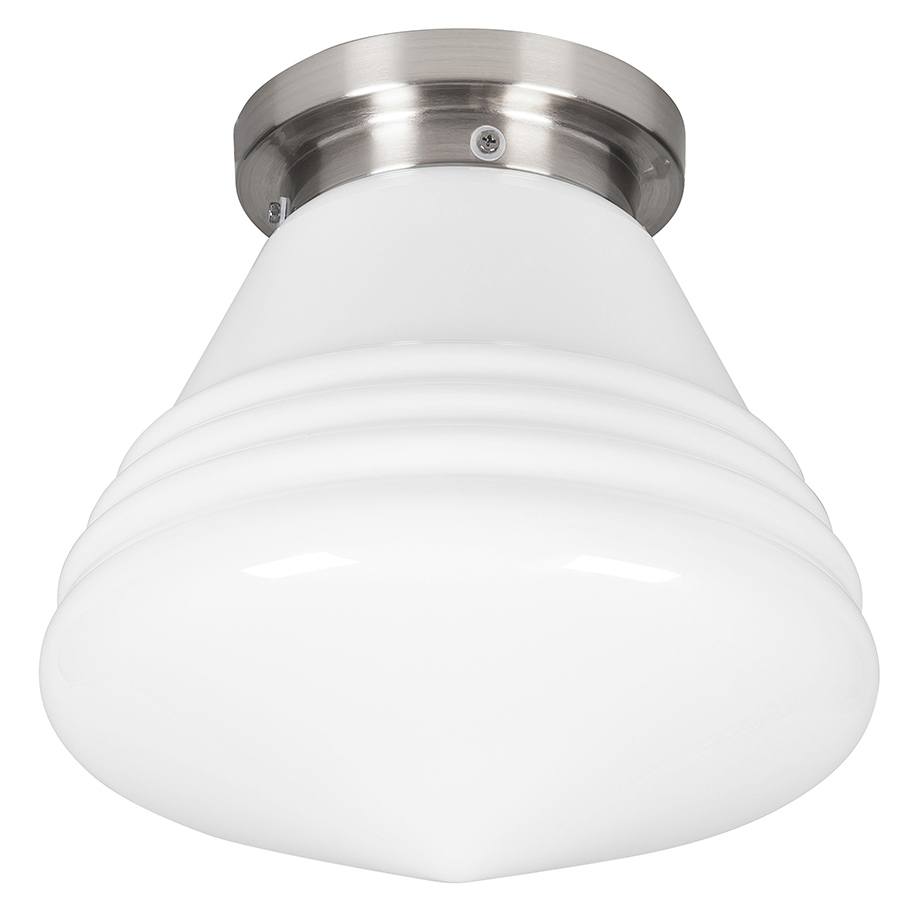 Plafondlamp - plafonnier -  Plafond armatuur inclusief glas  Dublin 25 cm -  Opaal - Serie Dublin - Lampen Plafondlamp - plafonnier -  Plafond armatuur inclusief glas High Light - G186400
