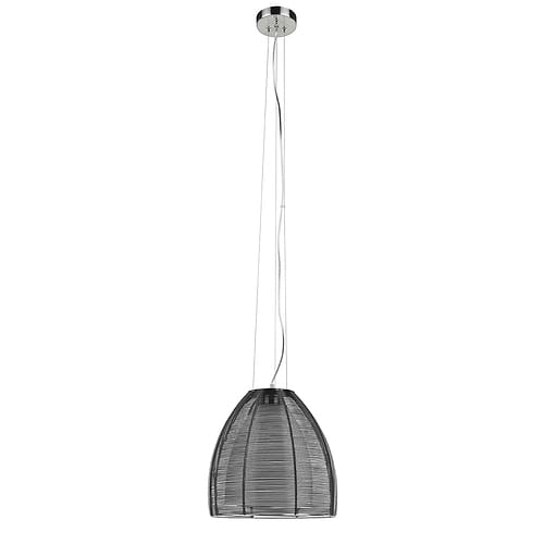 Hanglamp Whires E27 groot Zwart Alu - Serie Whires - Hanglamp - High Light - H514601