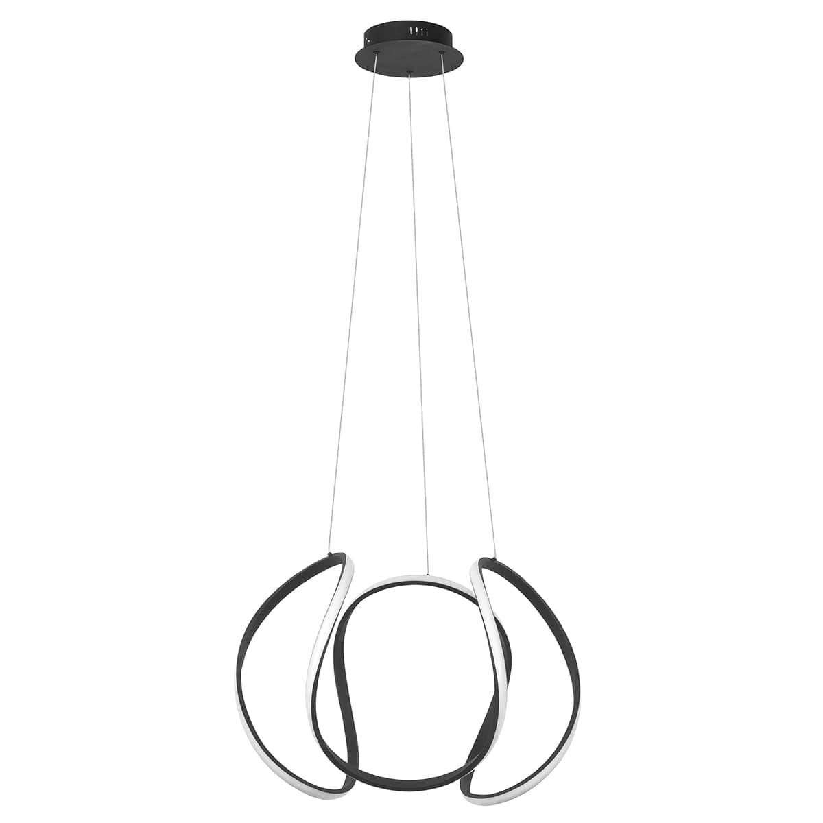 Hanglamp Kyra XL 55W LED 2700K Zwart dimbaar - Serie Kyra - Hanglamp - High Light - H557601