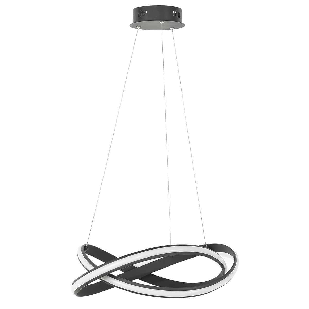 Hanglamp Waves 40W LED 2700K Zwart dimbaar - Serie Waves - Hanglamp - High Light - H557801