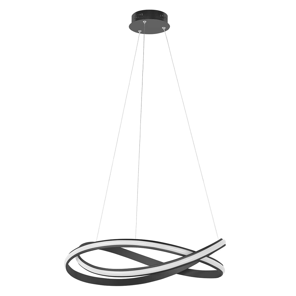 Hanglamp Waves XL 45W LED 2700K Zwart dimbaar - Serie Waves - Hanglamp - High Light - H557901
