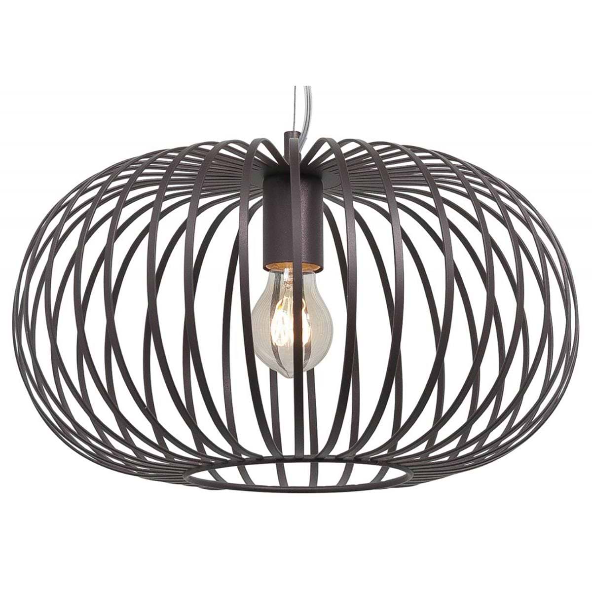 Hanglamp Bolato E27  50 cm -  Bruin - Serie Bolato - High Light - H586022
