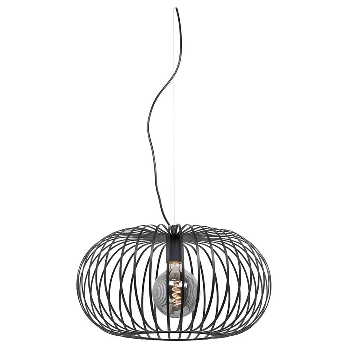 Hanglamp Bolato E27  40 cm -  Zwart - Serie Bolato - High Light - H586101