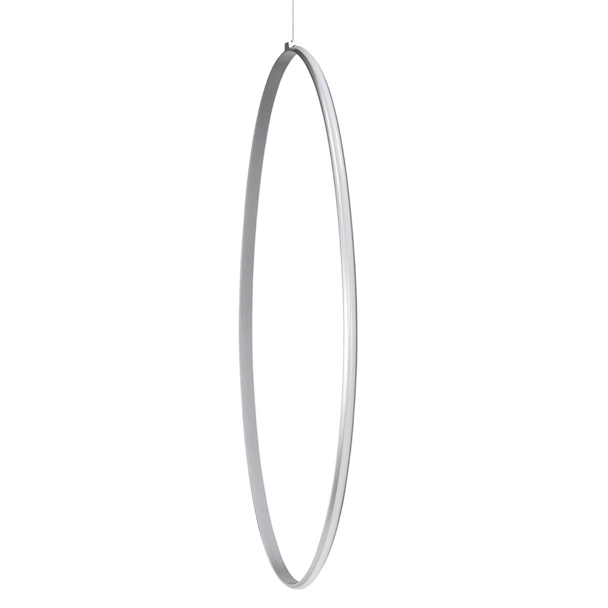 Hanglamp Olympia Oval 96W LED 2700K Zilver groot dimbaar - Serie Olympia - High Light - H580231