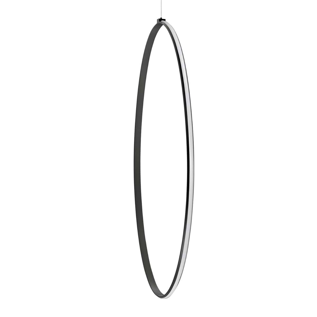 Hanglamp Olympia Oval 96W LED 2700K Zwart groot dimbaar - Serie Olympia - High Light - H580201