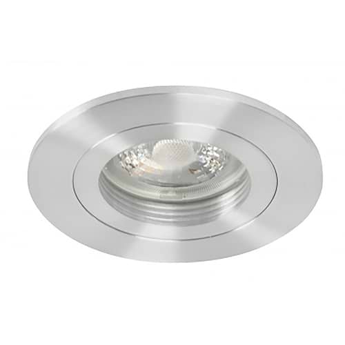 Inbouwspot Fix alu - RVS kleur - 55 mm -  De Fix serie spots van High Light schijnen naar beneden en zijn niet kantelbaar -  De inbouwspots kenmerken zich door de strakke ronde vorm -  De fitting is GU10 LED -  De spot wordt geleverd zonder lichtbron - maar deze is er gemakkelijk in te draaien dankzij de GU10 lamphouder (inclusief) -  In de spot passen vervangbare GU10 lichtbronnen van maximaal 35 Watt - LED -  De spot is ook dimbaar te maken met een externe wanddimmer (exclusief) -  In de Fix serie bevinden zich zwarte - witte en aluminium plafond inbouwspots -  S7815 - 30