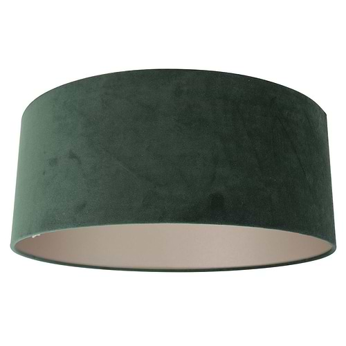 Kap 50*50*20 rond be27 velours green - groen - Steinhauer