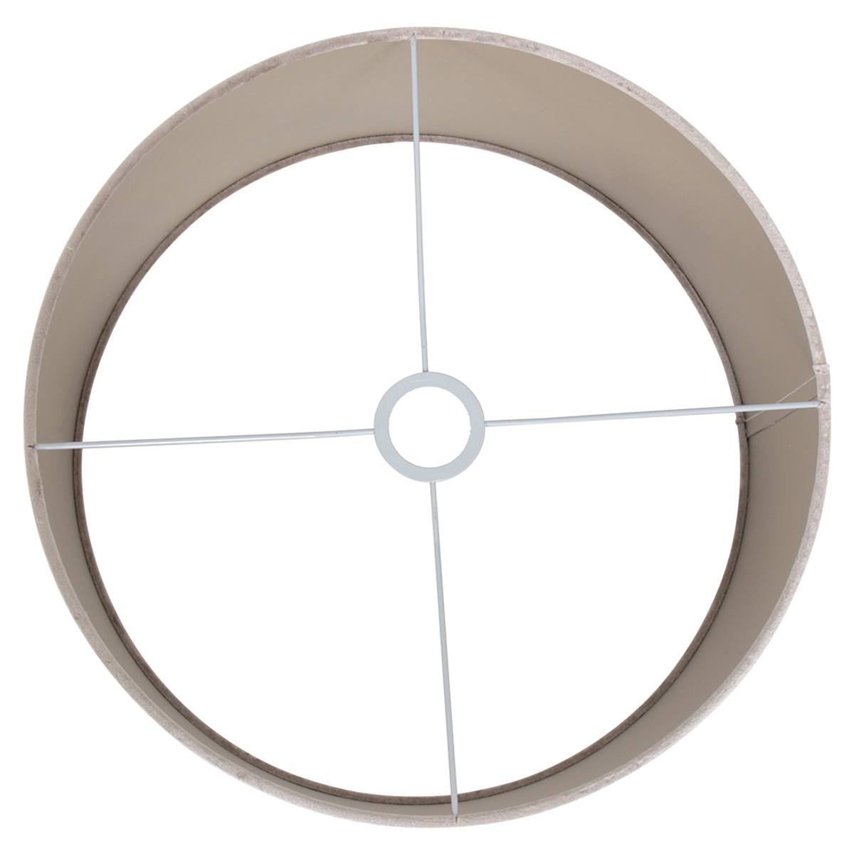 Kap 40*40*20 rond be27 zinc taupe - Steinhauer
