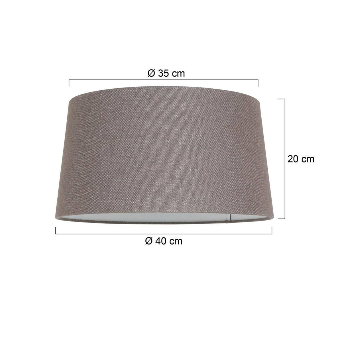 Kap 40*35*20 rond ZS27 linnen lever - Mexlite