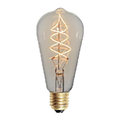 LED spiraal 6W 3-step dimbaar lamp Edison - 6 Watt - dimbaar -  E27 fitting - kleur Amber -  Duurzaam - decoratief en dimbaar -  Met deze 3-step dimming lamp heeft u geen dimmer nodig -  U gebruikt een normale schakelaar -  Door binnen 30 seconden vaker op de schakelaar te drukken verandert de lichtsterkte -  Van de hoogste lichtopbrengst naar een lage sfeervolle lichtopbrengst -  Kelvin 2700 - Lumen 540 -  HIGH LIGHT -  Deze LED lichtbron is ook verkrijgbaar in de kleur Smoke en in Smoke en Amber -  Ten opzichte van Smoke geeft de Amber kleur meer licht -  Deze lamp is ook verkrijgbaar in 9W dimbare uitvoering -  Zie webshop categorie LED Lichtbronnen -  L2721 - 36